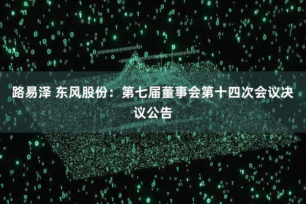路易泽 东风股份：第七届董事会第十四次会议决议公告